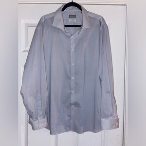 Michael Kors Men’s 2XL Slim Fit Travel Stretch Button Up Long Sleeve Shirt